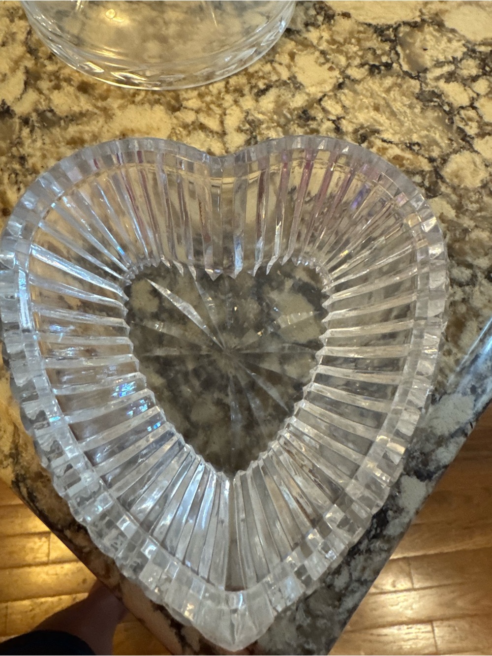 Waterford Crystal Heart-Shaped Clear Glass Dish